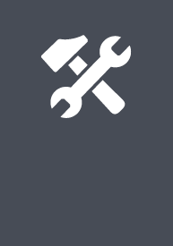 Industrial Technology + Automotive EFA icon logo, a wrench and hammer