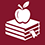 Teaching + Education EFA icon logo, an apple on top of books